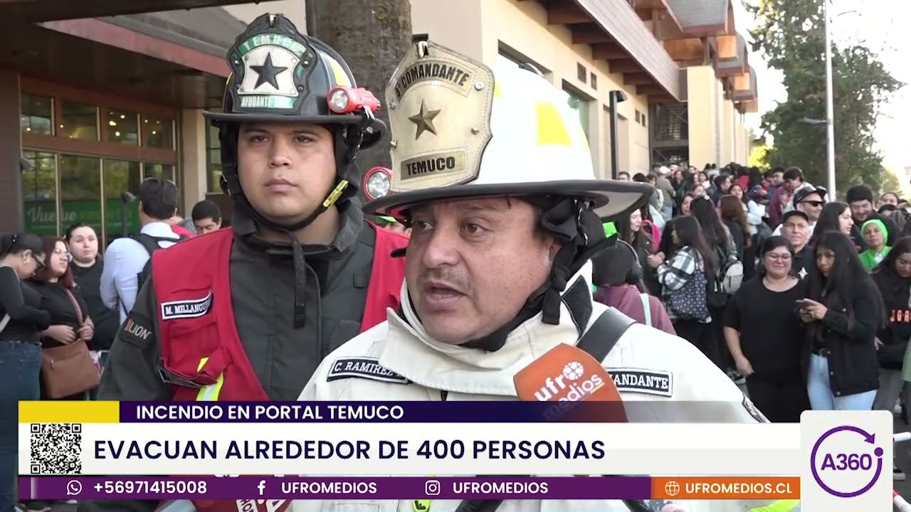 Incendio en Portal Temuco: Evacúan alrededor de 400 personas | ARAUCANÍA 360°
