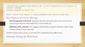 Resolving the node-sass Module Not Found Error