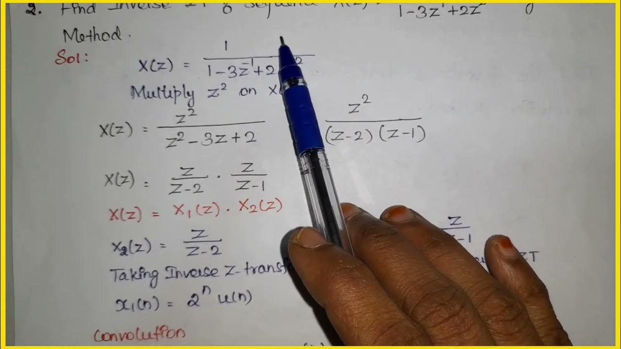 Dsp 36 convolution method find inverse z transform digital signal