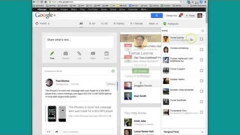 How to start a private Google+ Hangout video or chat   YouTube