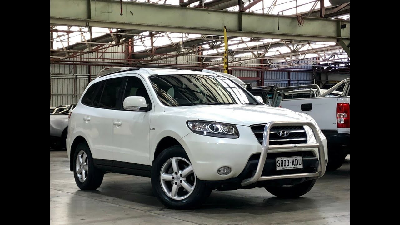 2009 Hyundai Santa Fe CM MY09 SLX White 5 Speed Sports Automatic Wagon ...