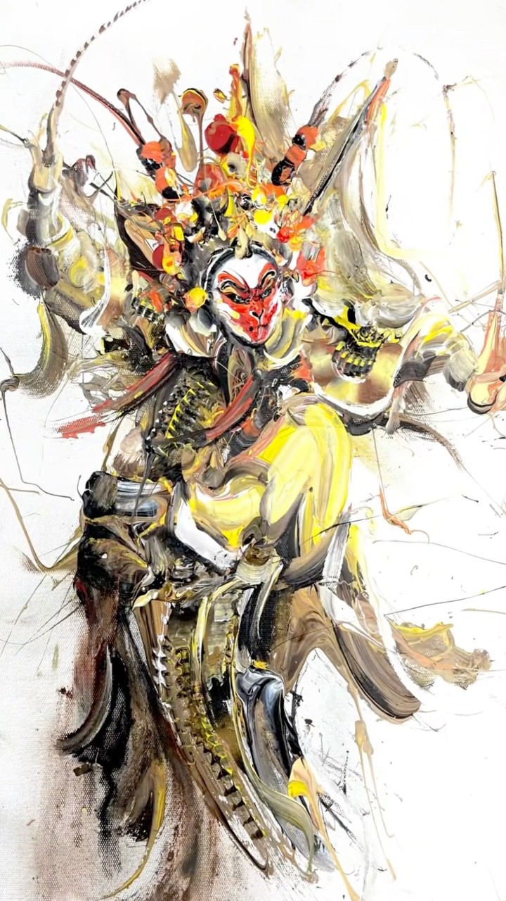 京剧版孙悟空；120*80cm 8860623-1156 #reelspainting #artist #arts
