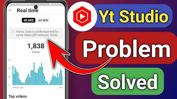 yt studio views data is underreported for some dates | views data is underreported for some dates