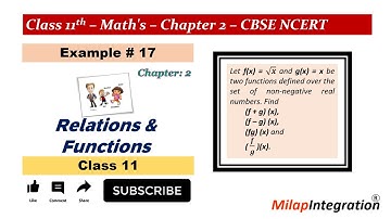 Example 17 Solved | Relations & Functions Class 11 Maths