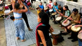 Eugene Drum Circle  Dance 4/16/16 *Stop Listen Then Play*
