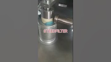 #steedfilter Oil-water separation filter element end cap edge sealing machine