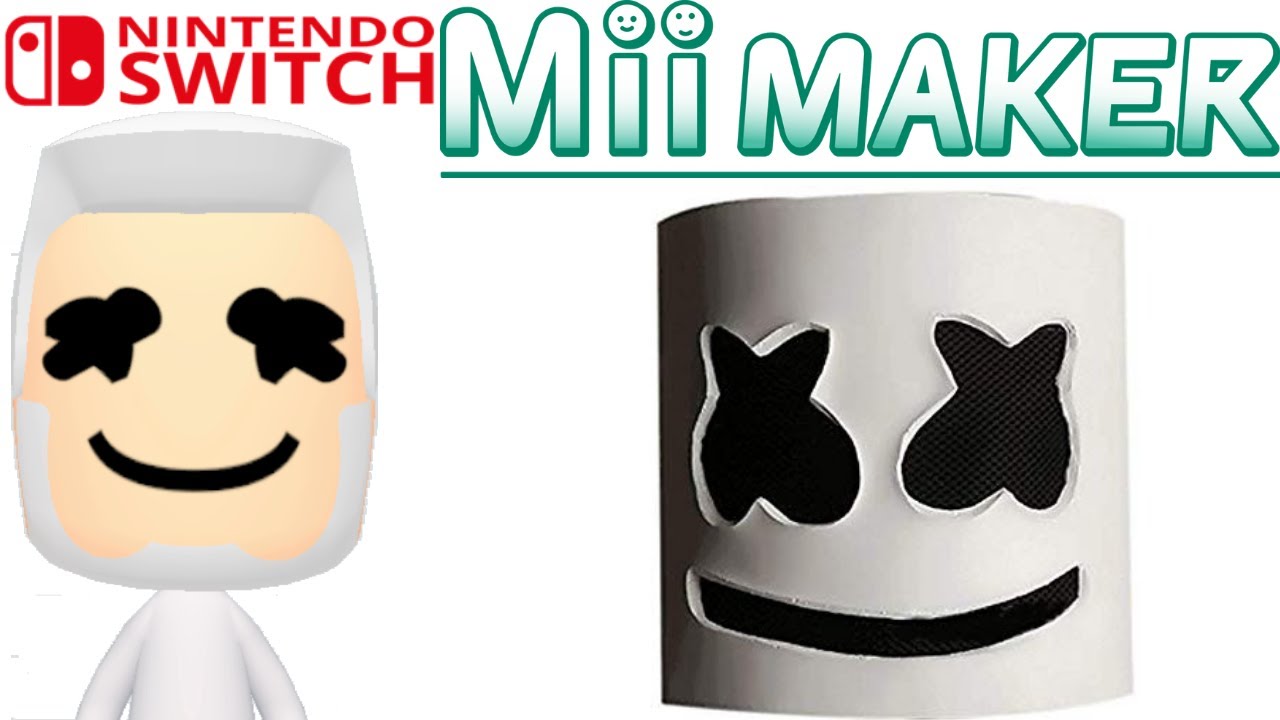 Mii Maker How To Create DJ Marshmellow - YouTube