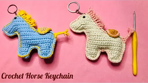 Learn to Crochet a Cute Horse Keychain for Free