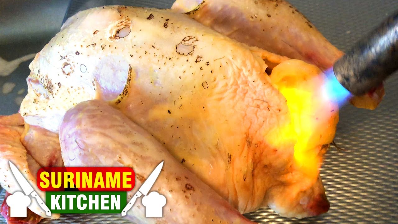 Gevlamde Haan Kip (Moerga) In Masala | Flamed Chicken Dish In Masala | Suriname Kitchen