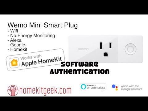 Wemo Mini Plug proves Homekit Software Authentication works