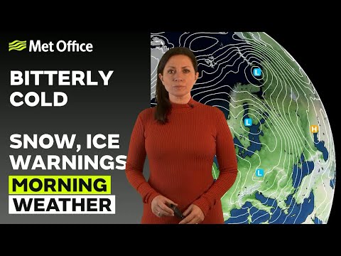 18/01/24 –  bitterly cold still – morning weather forecast uk – met office weather