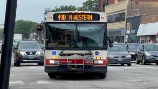 CTA Bus: 2007 D40LF New Flyer #1867 On Route 49B North Western (Southbound)