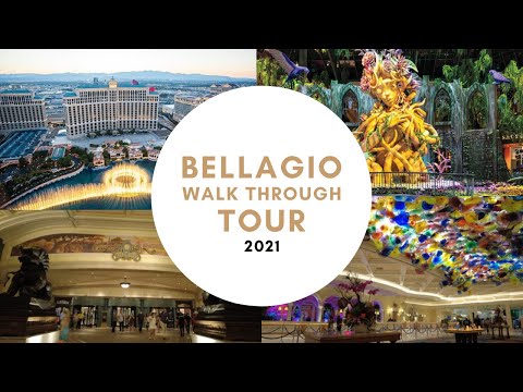 Bellagio Walk Through Tour 2021 | Casino, Restaurants and Stores!