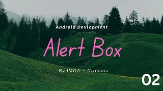 AlertDialog box when a button click.