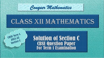 CBSE Question Paper -Code 065/2/4 -Term 1 2021-22 - Section C - Class 12 Mathematics