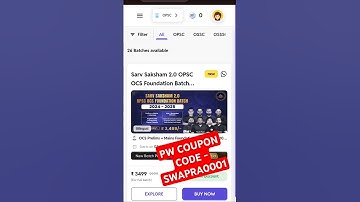 Sarv Saksham 2.0 OPSC OCS Foundation batch #pw #pwcouponcode #couponcode #opsc #ocs #india