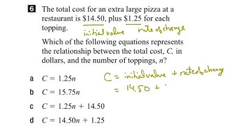 EQAO Grade 9 Academic Math 2017 Question 6 Solution