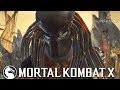 STAGE BRUTALITY FINISH WITH HUNTER PREDATOR! - Mortal Kombat X: "Predator" Gameplay