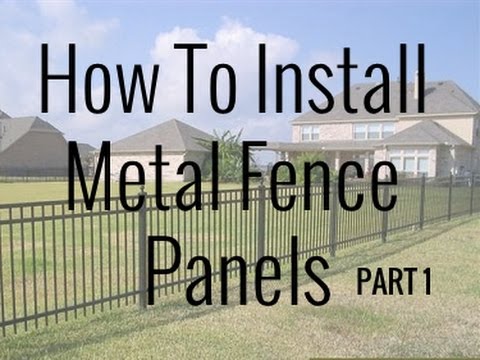 how-to-install-metal-fence-pan