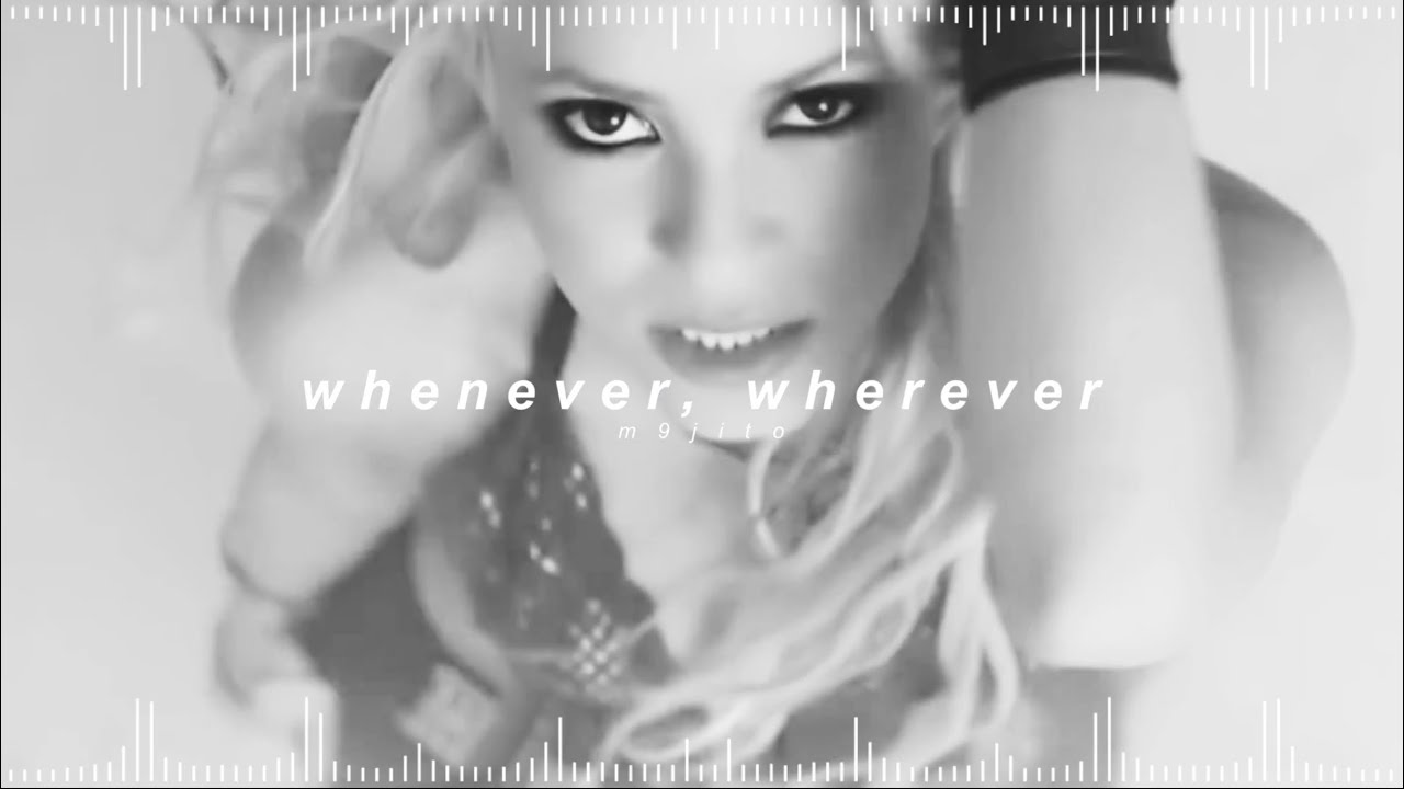 shakira - whenever, wherever ( 𝘀𝗹𝗼𝘄𝗲𝗱 + 𝗿𝗲𝘃𝗲𝗿𝗯 ) - YouTube