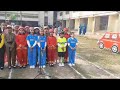 CHOIR IS SINGING, SCHOOL SONG, ON ANNUAL SPORTS DAY .LOYOLA HIGH SCHOOL..
