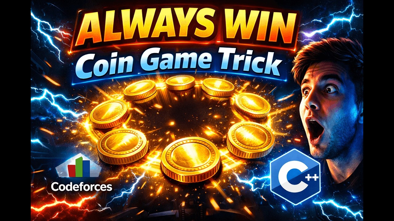 Coin Games Explained | Codeforces Round 942 B Easy Win Strategy (Parity ...