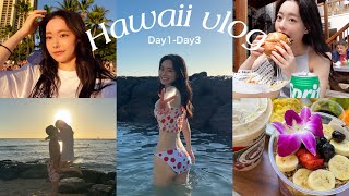 【ハワイvlog】彼氏と人生初の３泊４日ハワイ旅が最高に幸せすぎた🌺