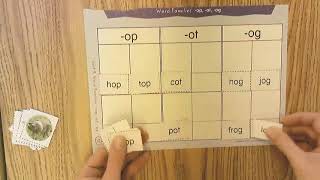 Words Their Way  Letter Name  Volume 1  Sort 9
