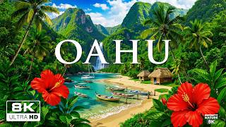 Oahu, Hawaii 8K - Exploring Hawaii's Stunning Beaches and Volcanic Wonders - 8K VIDEO UHD