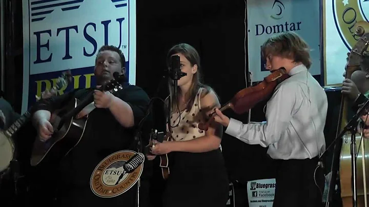 Cara Oliphant with the ETSU Bluegrass Pride Band a...
