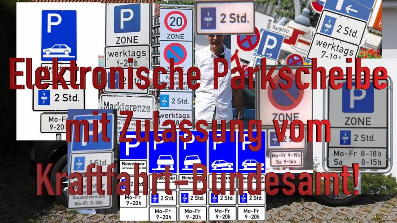 Digitale Parkscheibe Parkuhr Elektronische Parkscheibe Universal mit  Zulassung vom KBA