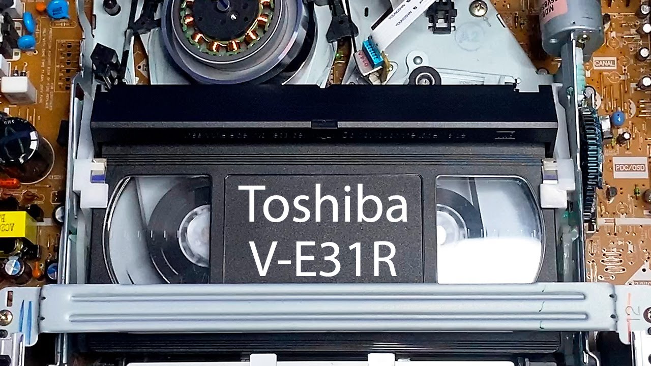 VCR Toshiba VE31R rewind cycle of a VHS cassette YouTube