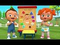 Little Baby & Girl Learning Body Parts with Color Shapes Wooden Toy Set 3D Kids Fun Play Educational