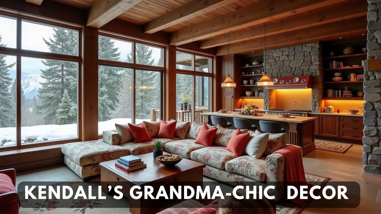 A Cozy Mountain Home Inspired by Kendall Jenner | Warm Luxury Interiors ...