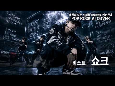 BEAST (비스트) - Shock (쇼크)  (Aggressive Rock AI Cover) [K-POP Rock AI Cover]
