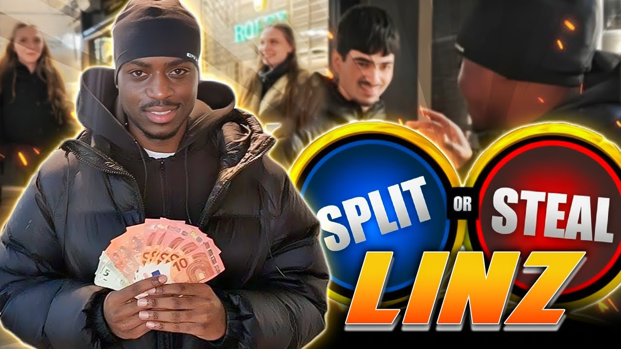 Split or Steal👀🔥Linz📍 Edition, Spiel des Vertrauens💰🥷🏾 #2 #linz #explorepage #umfrage #unterhaltung 