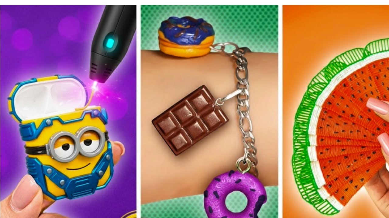 FUNNY WAYS TO MAKE JEWERELLY😲 || Epoxy Resin VS 3D Pen *DIY Gift Ideas by 123GO SCHOOL