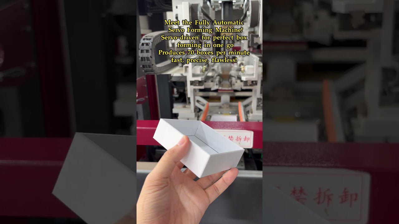 Meet the Fully Automatic Servo Forming Machine! Servo-driven for perfect box forming in one go