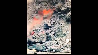 volcán. Pedro Piqueras se quema en La Palma.