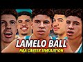 LAMELO BALL'S NBA CAREER SIMULATION ON NBA 2K21 NEXT GEN | SAVING CHARLOTTE? HALL OF FAMER?