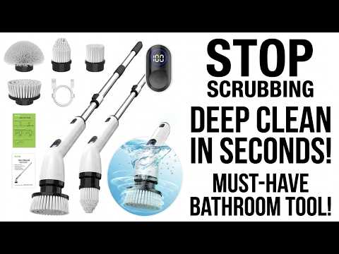 TUYU Electric Spin Scrubber Review: Best Cordless Power Scrubber for Bathroom & Tile?