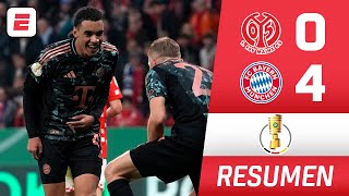 Bayern Munich thrashed Mainz 4-0 They advanced to the German Cup Round of 16 Musiala scored a h
