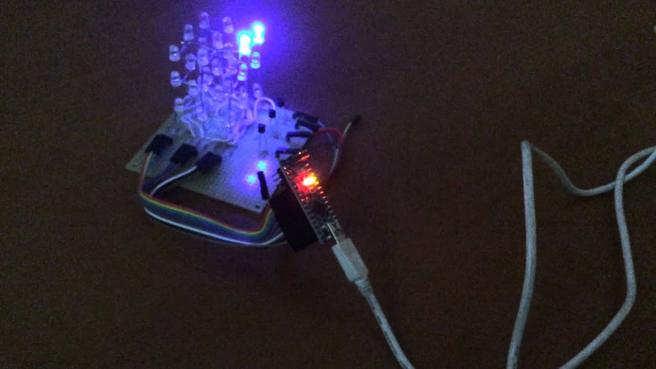3D led cube 3x3x3 Arduino Nano (первые шаги) YouTube