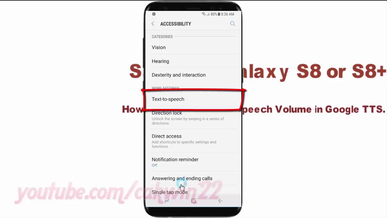 Samsung Galaxy S8 or S8+ : How to Enable Amplify speech Volume in ...
