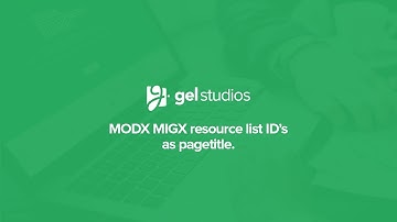 MODX MIGX Resource List ID