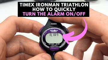 Timex Ironman Triathlon Turn OFF the Alarm Quickly