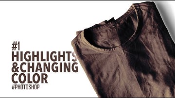 Adding Highlights & Changing Color | Photoshop Tutorial | T-Shirt MockUp#1
