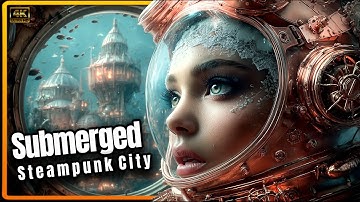 AI Fantasy Short Film (4K) – Submerged Steampunk City | Dream Chronicles