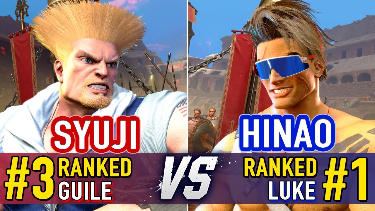 SF6 🤜 SYUJI (#3 Ranked Guile) vs HINAO (#1 Ranked Luke) 🤛 SF6 High Level Gameplay
