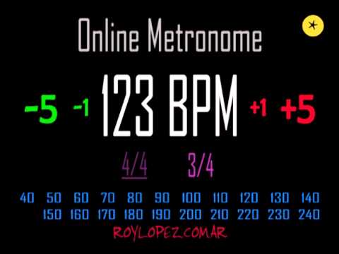 123 bpm metronome